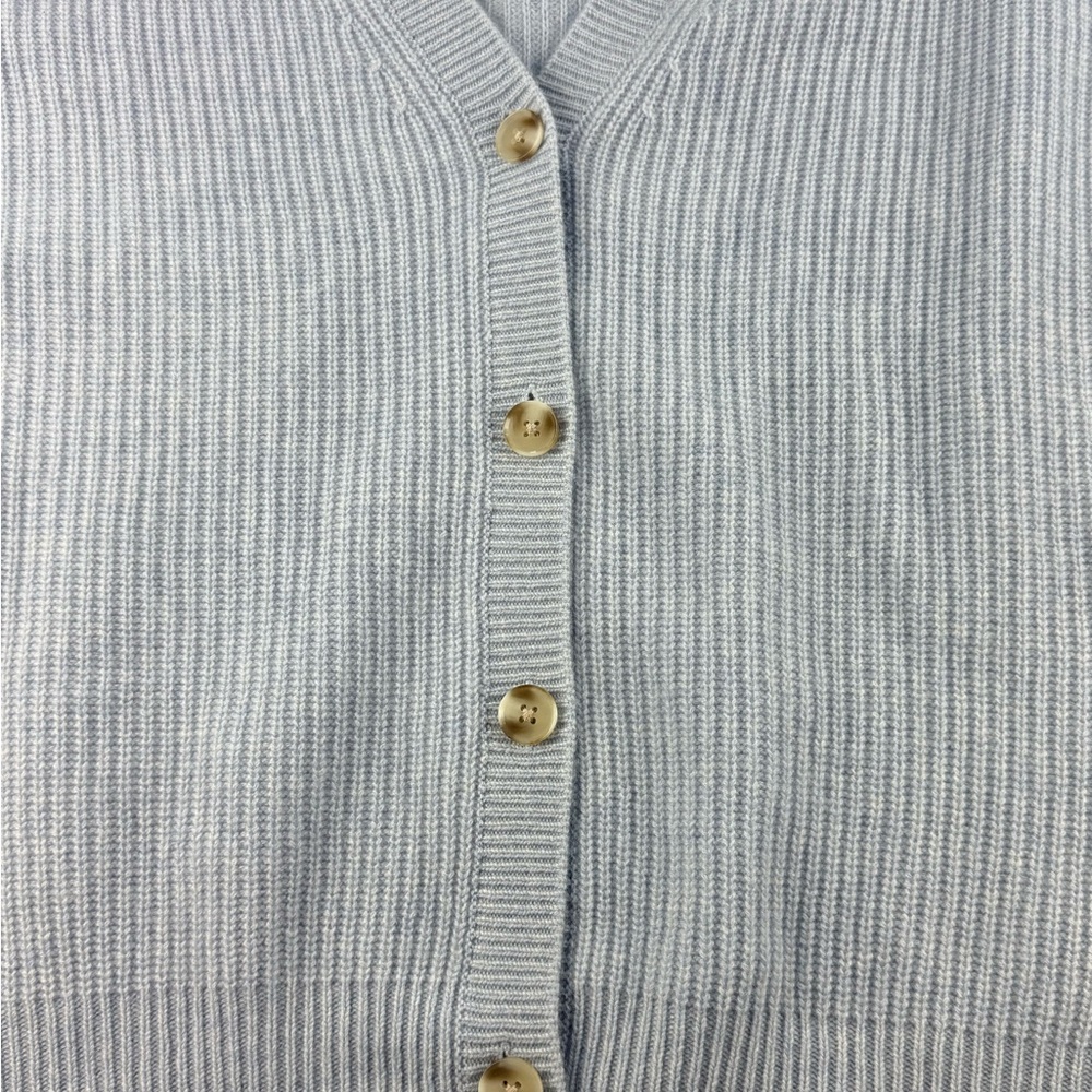 Haven Well Within Cashmere Shaker Stitch Cardigan Blue Size XXL - See descrip - Picture 3 of 8